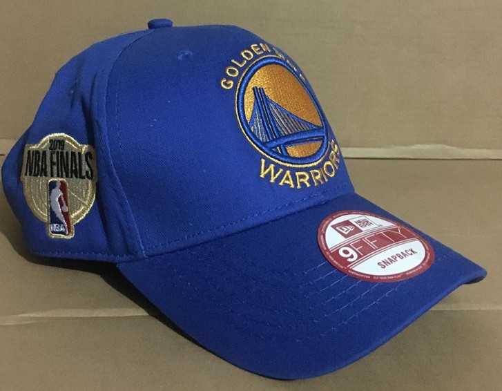 Warriors Team Logo 2019 NBA Champions Blue Peaked Adjustable Hat GS,We sell and wholesale Warriors Team Logo 2019 NBA Champions Blue Peaked Adjustable Hat GS on line form chian!